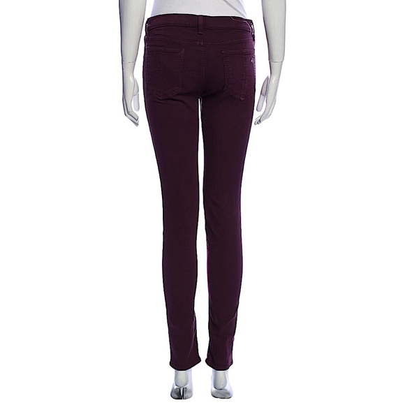 Rag & Bone Purple Plum Skinny Stretch Jean Pants Size 24 - Picture 4 of 13